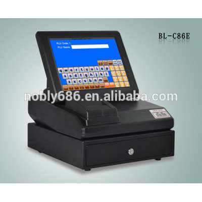 hot sale! F&B service cash register embedded with POS software, cash drawer & thermal printer