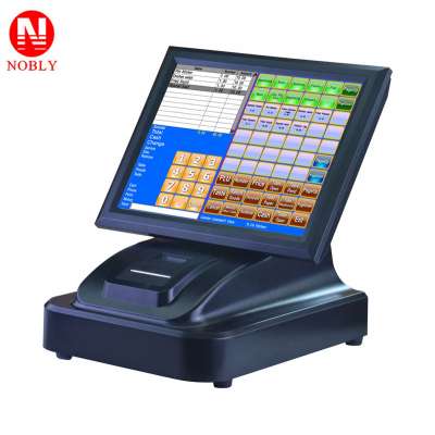 15 inch touch screen cash register with built in printer / POS machine with pos system